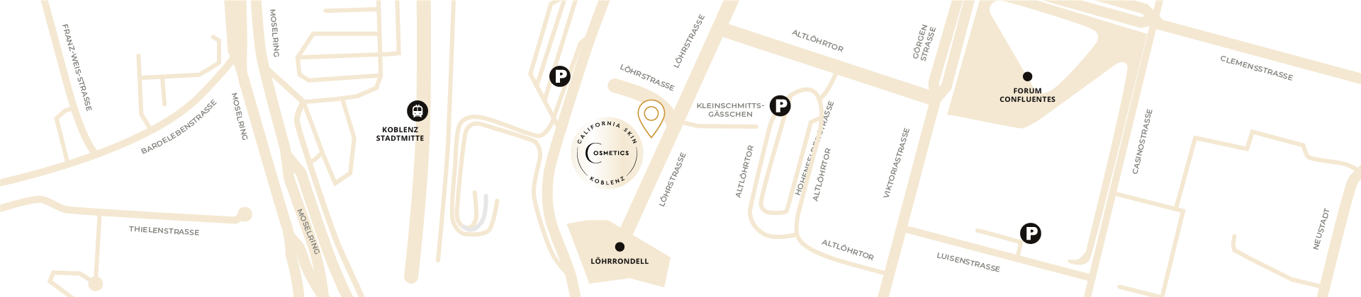 california skin cosmetics koblenz maps